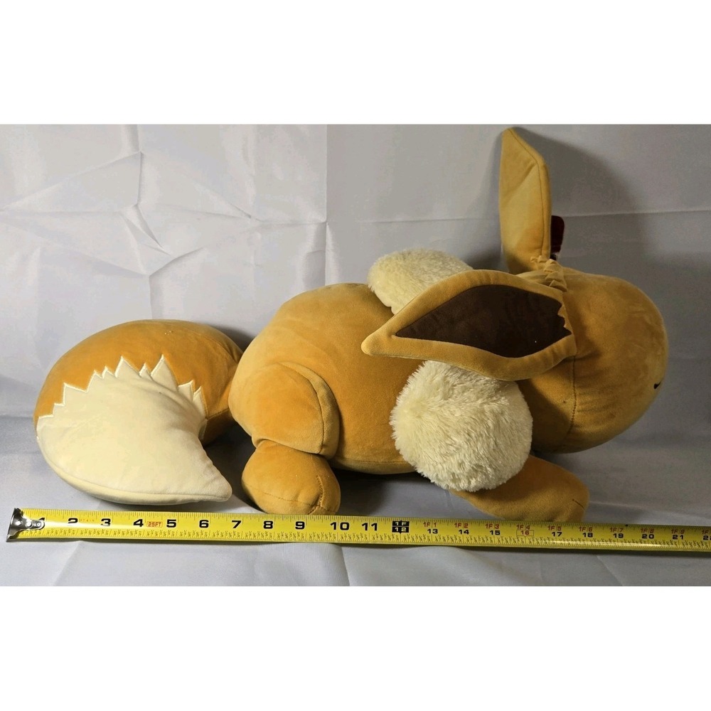 Pokemon Eevee Sleeping 22" Plush New Official Jazwares